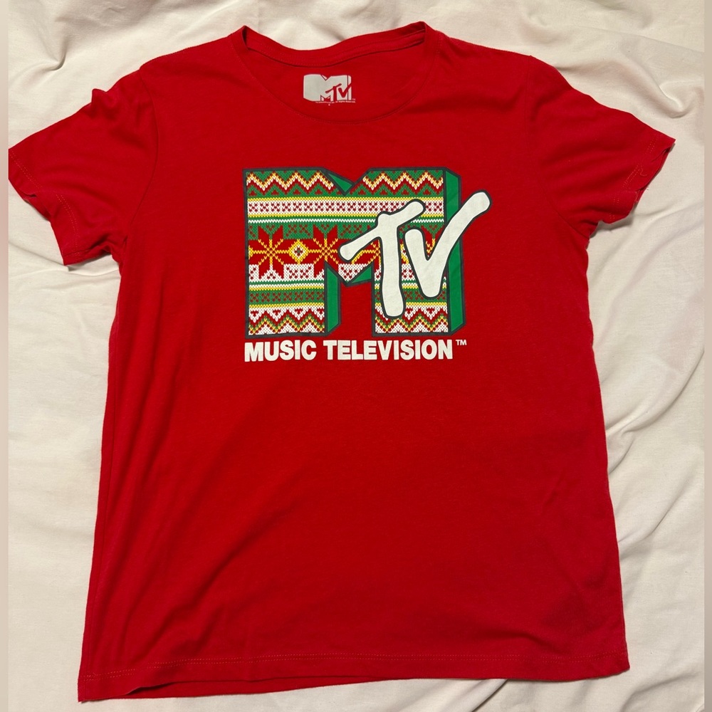 MTV Red Graphic T-Shirt